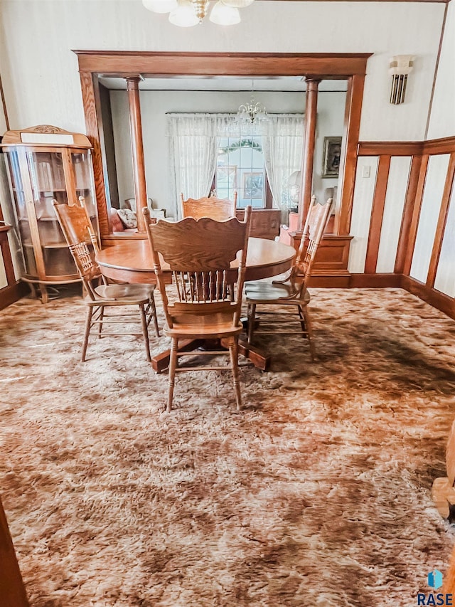 402 E 1st Ave, Beaver Creek, MN 56116 - dining area with a chandelier and wood finished floors