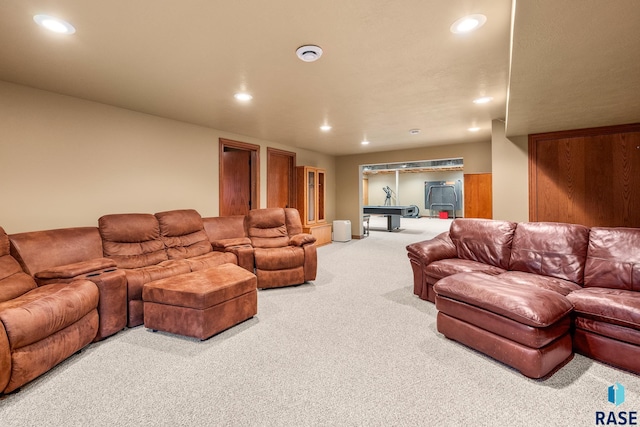 705 Railway St, Canistota, SD 57012 - carpeted living area featuring recessed lighting and pool table