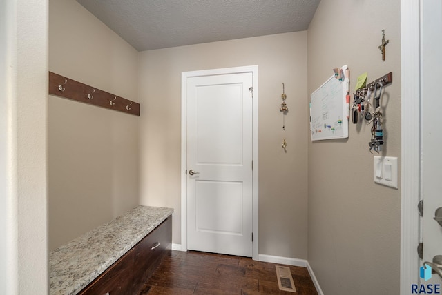 601 W Highpointe St, Tea, SD 57064 - mudroom with dark wood-style flooring and a textured ceiling