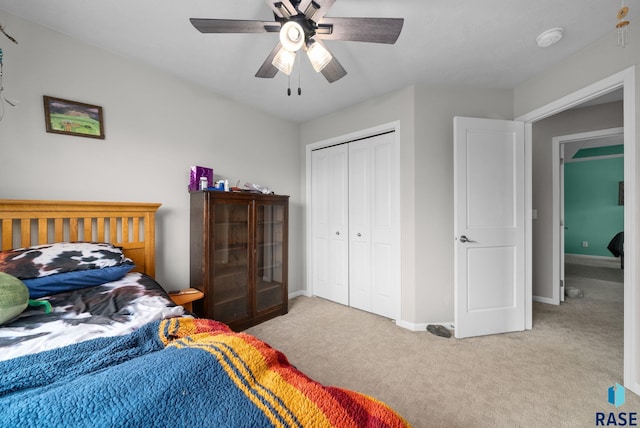 601 W Highpointe St, Tea, SD 57064 - carpeted bedroom featuring a closet and a ceiling fan