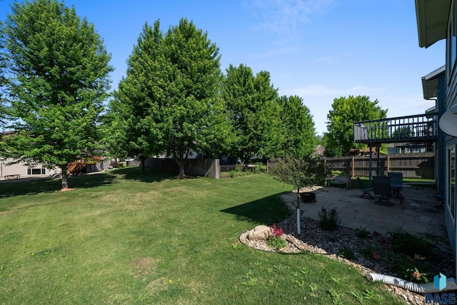 1413 Holbrook Ave, Sioux Falls, SD 57107 - fenced yard featuring a patio