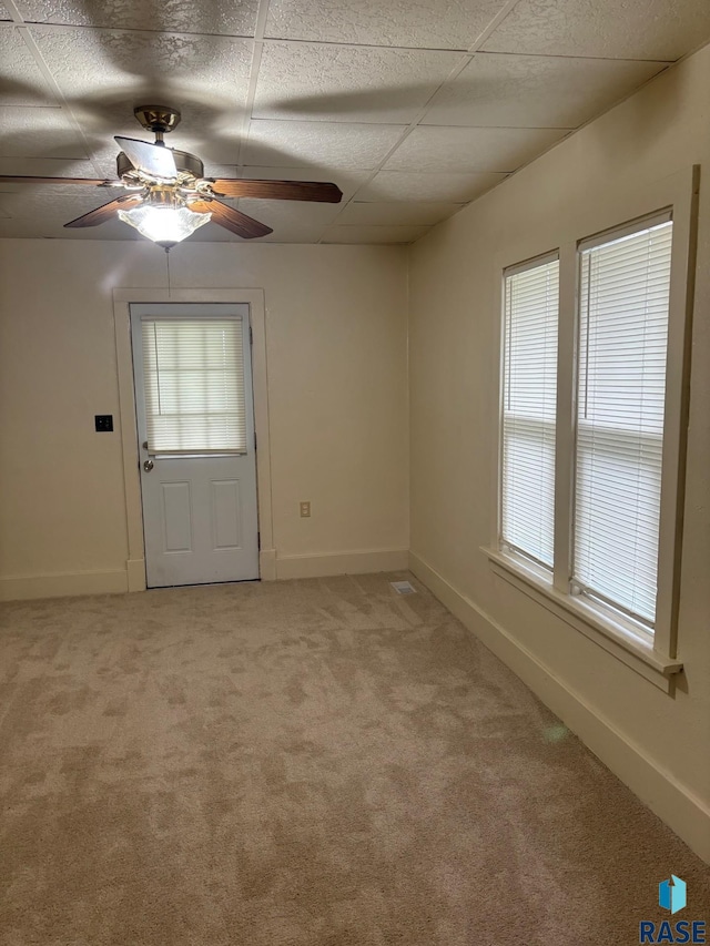 3605 E 12th St, Sioux Falls, SD 57103 - empty room featuring light carpet and ceiling fan
