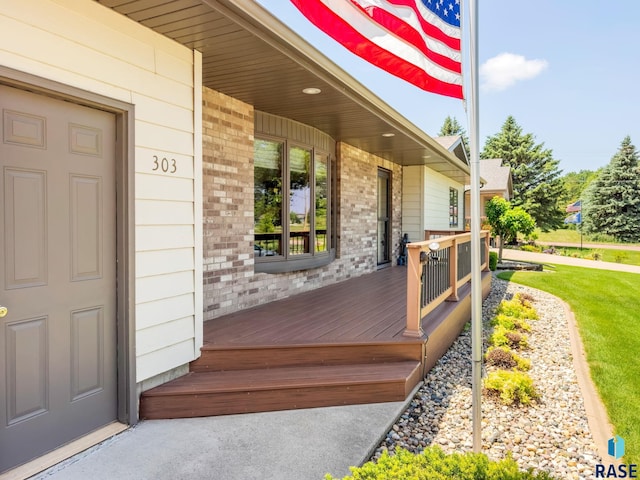 303 E 11th St, Dell Rapids, SD 57022 - view of wooden deck
