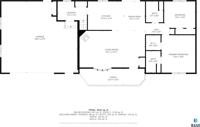 303 E 11th St, Dell Rapids, SD 57022 - view of property floor plan