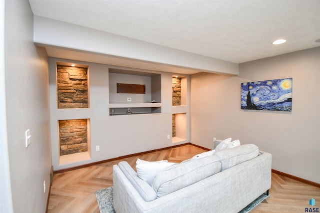 3208 S Triple Play Ave, Sioux Falls, SD 57110 - living room featuring baseboards and recessed lighting
