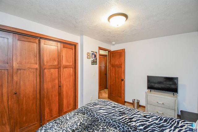 3208 S Triple Play Ave, Sioux Falls, SD 57110 - bedroom with a closet and a textured ceiling