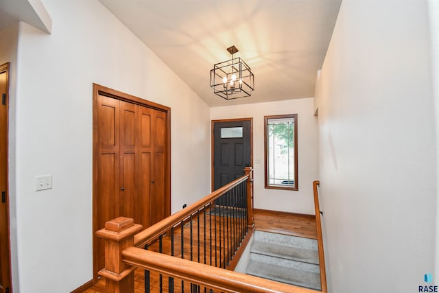 3208 S Triple Play Ave, Sioux Falls, SD 57110 - foyer entrance featuring wood finished floors and vaulted ceiling