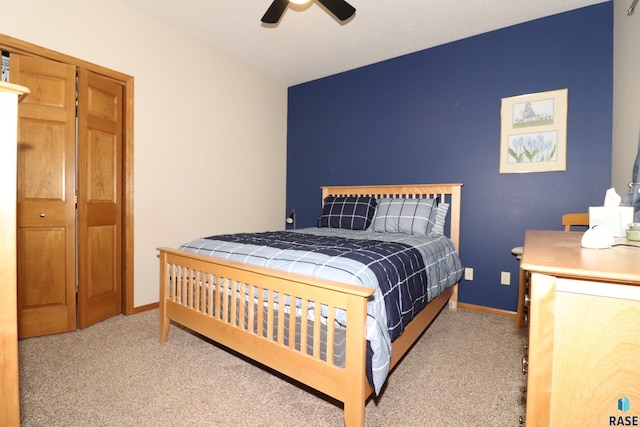 5708 S Shadow Wood Pl, Sioux Falls, SD 57108 - bedroom featuring carpet and a ceiling fan