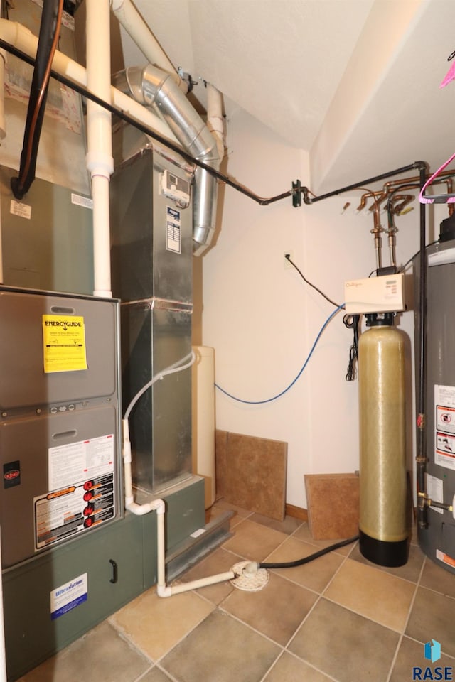 5708 S Shadow Wood Pl, Sioux Falls, SD 57108 - utility room featuring water heater and heating unit