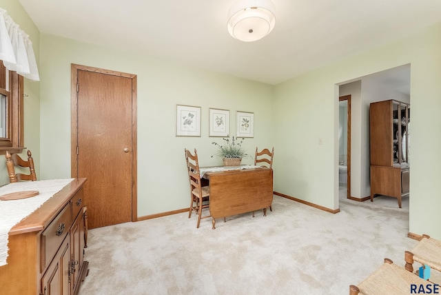 3112 E 15th St, Sioux Falls, SD 57103 - dining space with light colored carpet and baseboards