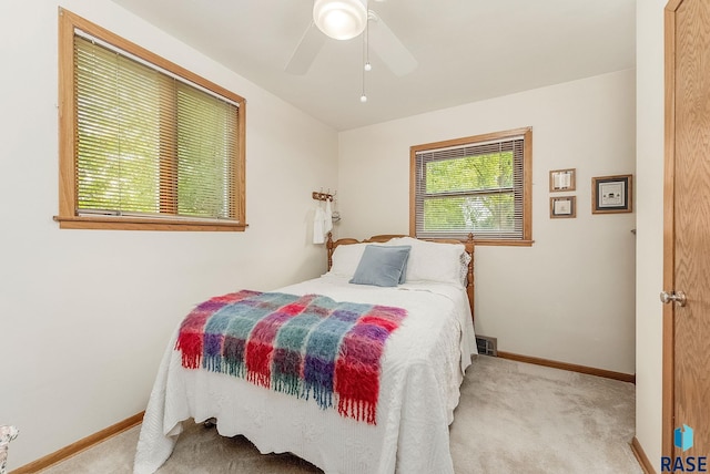 3112 E 15th St, Sioux Falls, SD 57103 - bedroom with carpet and ceiling fan