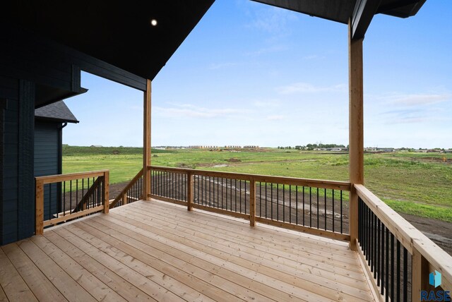 5601 E Morningside Cir, Sioux Falls, SD 57110 - deck with a view of rural / pastoral area