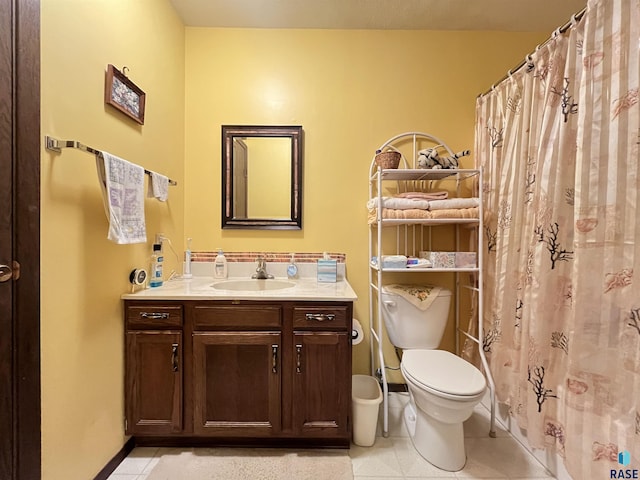 3552 S Gateway Blvd Unit 204, Sioux Falls, SD 57106 - bathroom featuring vanity, tile patterned flooring, and a shower with curtain