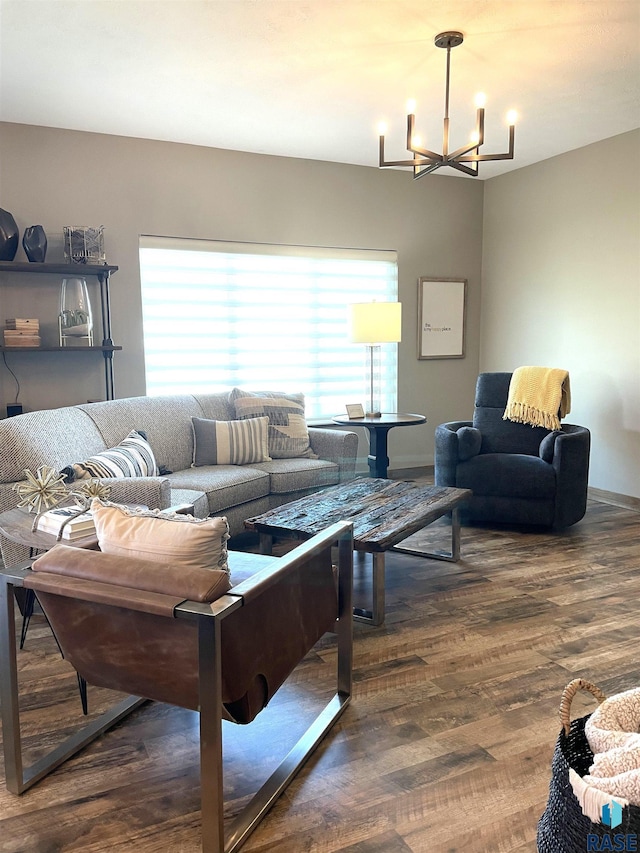 2405 N Main Ave, Tea, SD 57064 - living area with a chandelier and wood finished floors