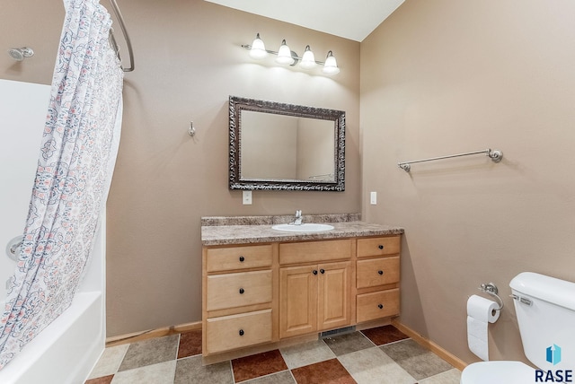 635 E Brian St, Tea, SD 57064 - bathroom featuring vanity and shower / bathtub combination with curtain