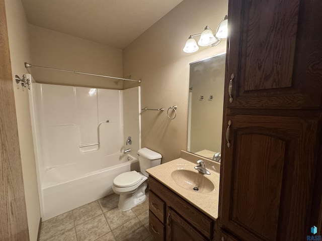 3908 W 89th St, Sioux Falls, SD 57108 - bathroom with shower / washtub combination, vanity, and tile patterned floors