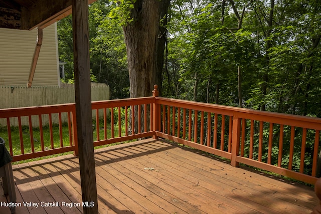 53 Broad St, Catskill, NY 12414 - view of wooden deck