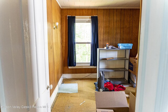 53 Broad St, Catskill, NY 12414 - bathroom with wooden walls