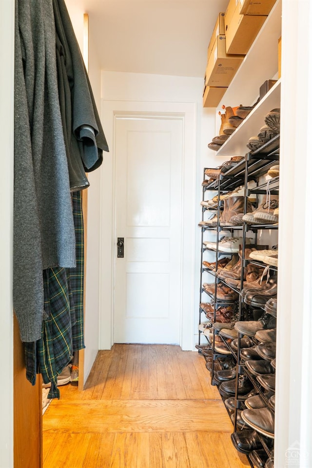 705 Warren St, Hudson, NY 12534 - spacious closet with hardwood / wood-style floors