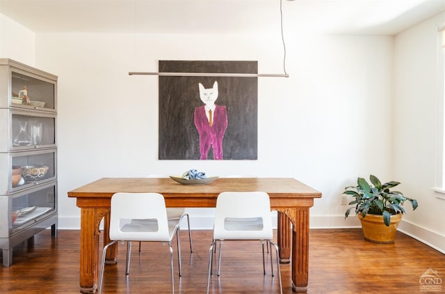 705 Warren St, Hudson, NY 12534 - dining area with wood finished floors and baseboards