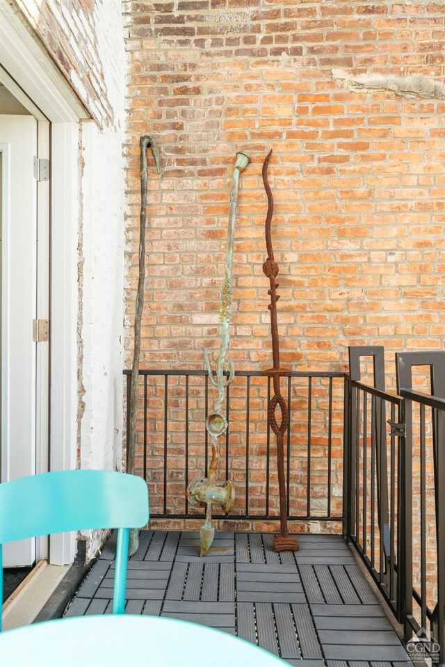 705 Warren St, Hudson, NY 12534 - view of wooden terrace