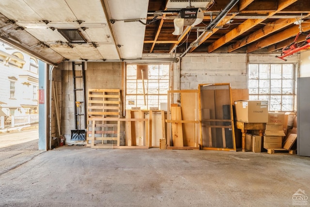 705 Warren St, Hudson, NY 12534 - miscellaneous room featuring healthy amount of natural light and concrete floors
