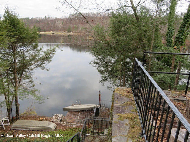 view of water feature