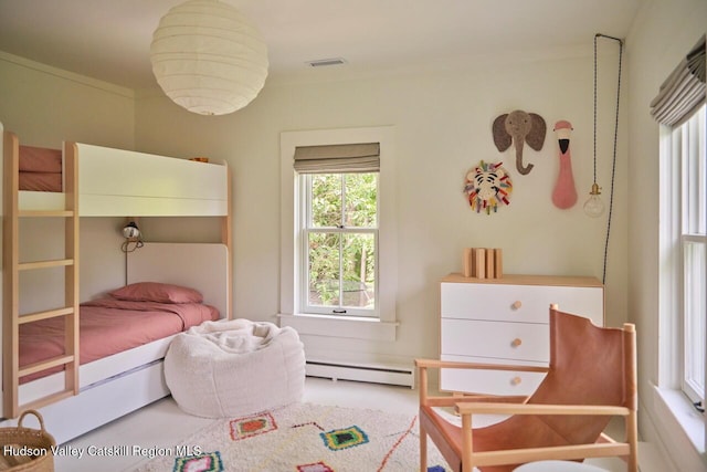 1556 Gulf Rd, Callicoon Center, NY 12724 - bedroom with a baseboard heating unit