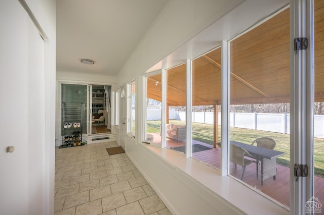 25 Joslen Pl, Hudson, NY 12534 - view of unfurnished sunroom