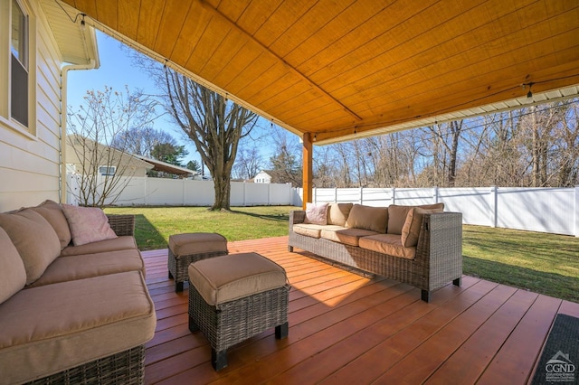 25 Joslen Pl, Hudson, NY 12534 - deck with outdoor lounge area