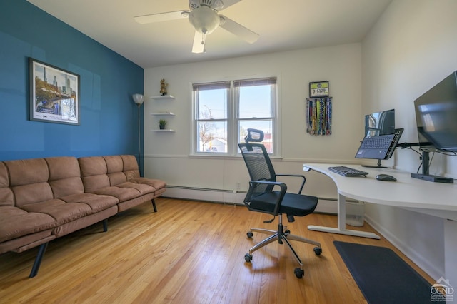 25 Joslen Pl, Hudson, NY 12534 - office space with light wood-style floors and ceiling fan
