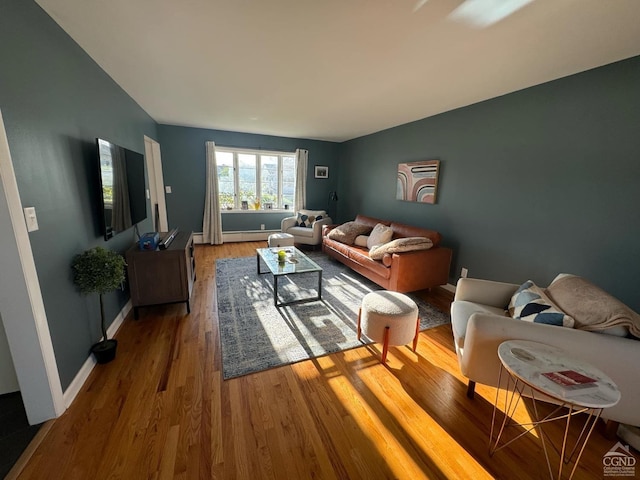 25 Joslen Pl, Hudson, NY 12534 - living area featuring wood finished floors and baseboards