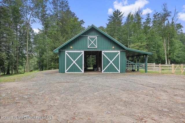 view of outbuilding