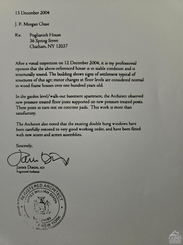 36 Spring St, Chatham, NY 12037 - view of a document