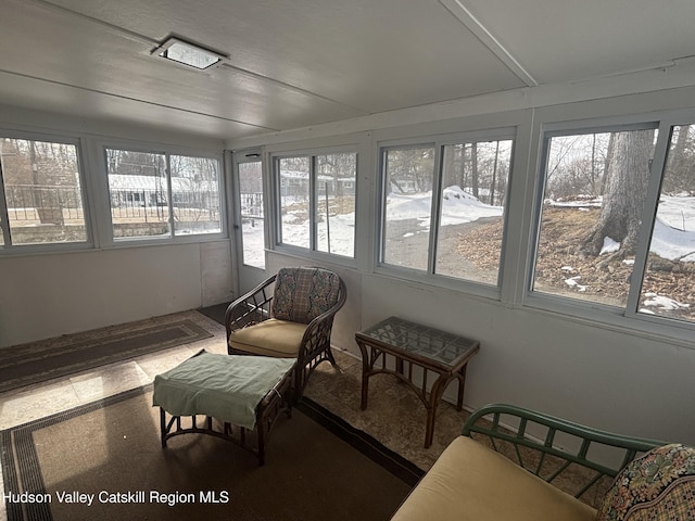 view of sunroom / solarium