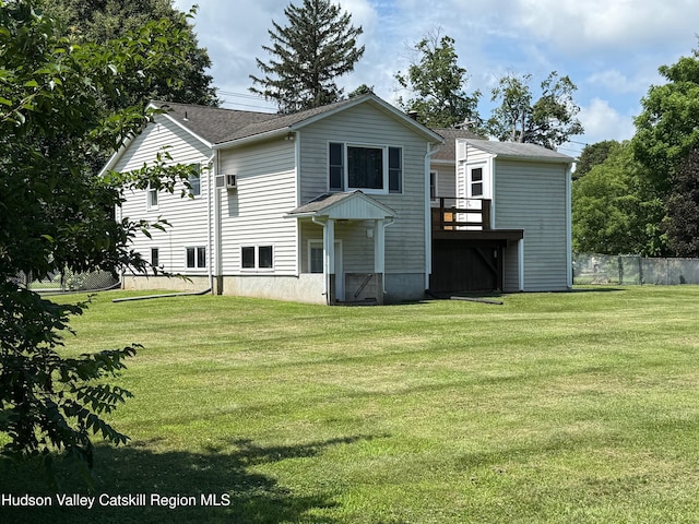 39 Maple Ln, Dover Plains, NY 12522 - rear view of property featuring a deck