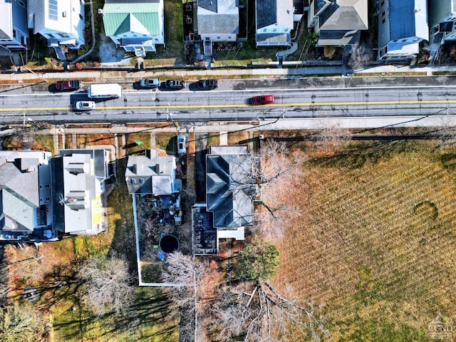 aerial perspective of suburban area