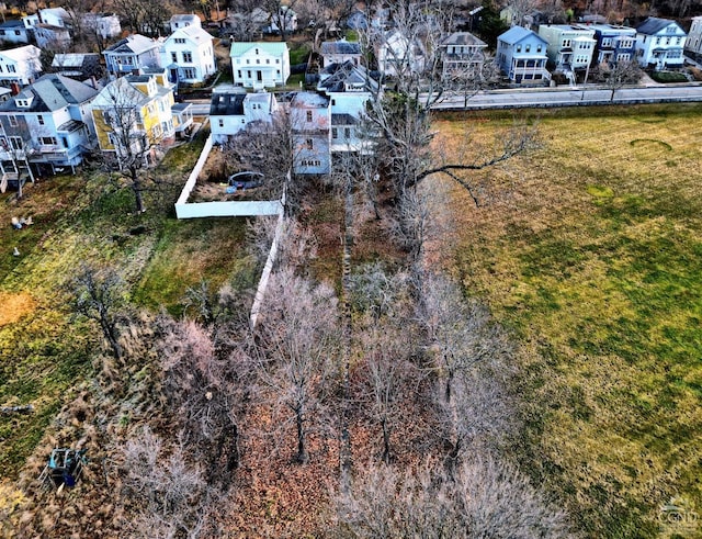 aerial perspective of suburban area