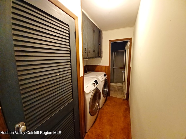 14 Center Rd, High Falls, NY 12440 - laundry room with cabinet space, separate washer and dryer, and carpet
