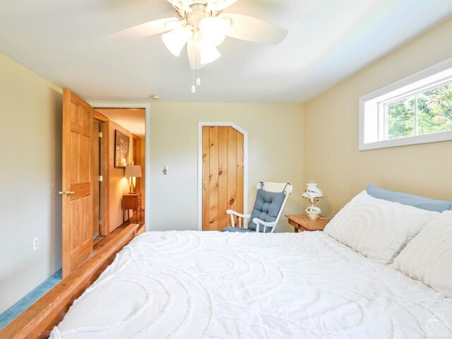 161 Beaver Hill Rd, Gilboa, NY 12076 - bedroom featuring ceiling fan