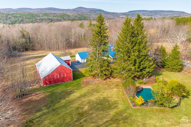 161 Beaver Hill Rd, Gilboa, NY 12076 - view of subject property with a pool area and a forest