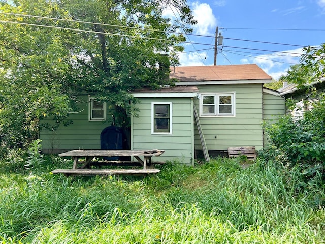 view of rear view of property