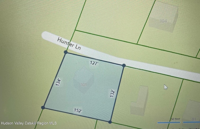 101 Hunter Ln, Hunter, NY 12442 - map showing property parcels