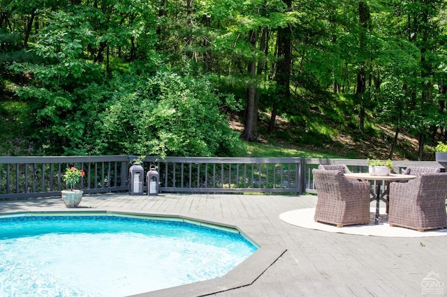 41 Snydertown Rd, Craryville, NY 12521 - view of pool with a deck and outdoor dining space