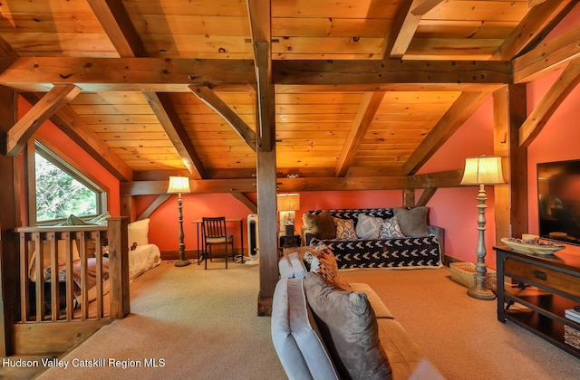 2 Watch Hill Ln Unit 2, Windham, NY 12496 - bedroom featuring wood ceiling and carpet
