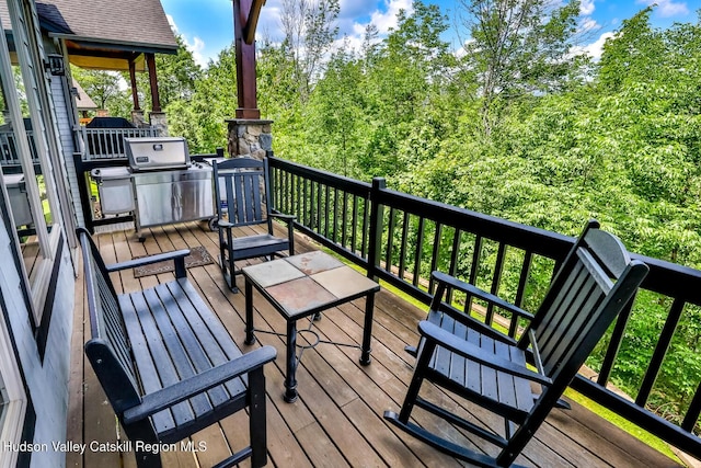 2 Watch Hill Ln Unit 2, Windham, NY 12496 - view of wooden terrace