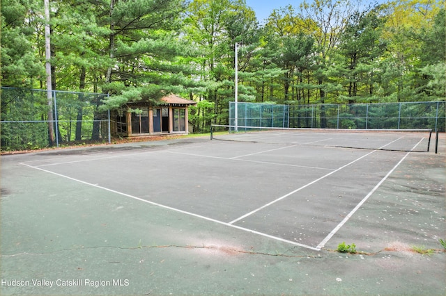 view of tennis court