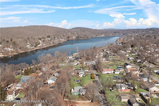 21 Schroon Hill Rd, Kerhonkson, NY 12446 - bird's eye view featuring a water and mountain view