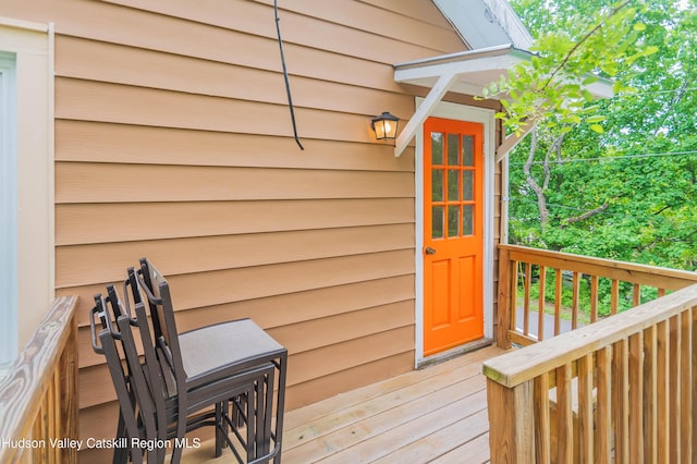 24 Grove St, Cairo, NY 12413 - view of wooden terrace