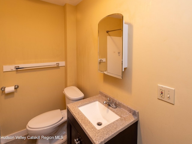 24 Grove St, Cairo, NY 12413 - half bathroom featuring vanity and toilet